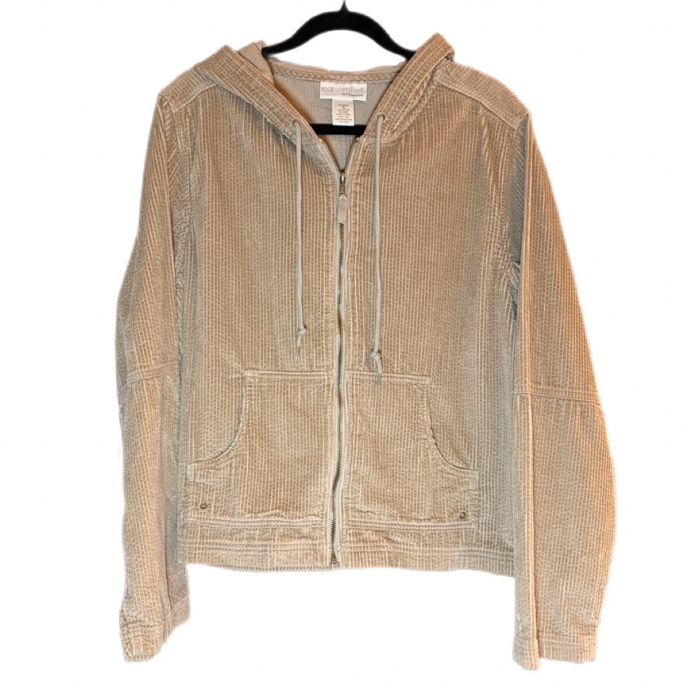 Real Comfort by Chadwicks Corduroy Zip Hoodie Jacket – XL